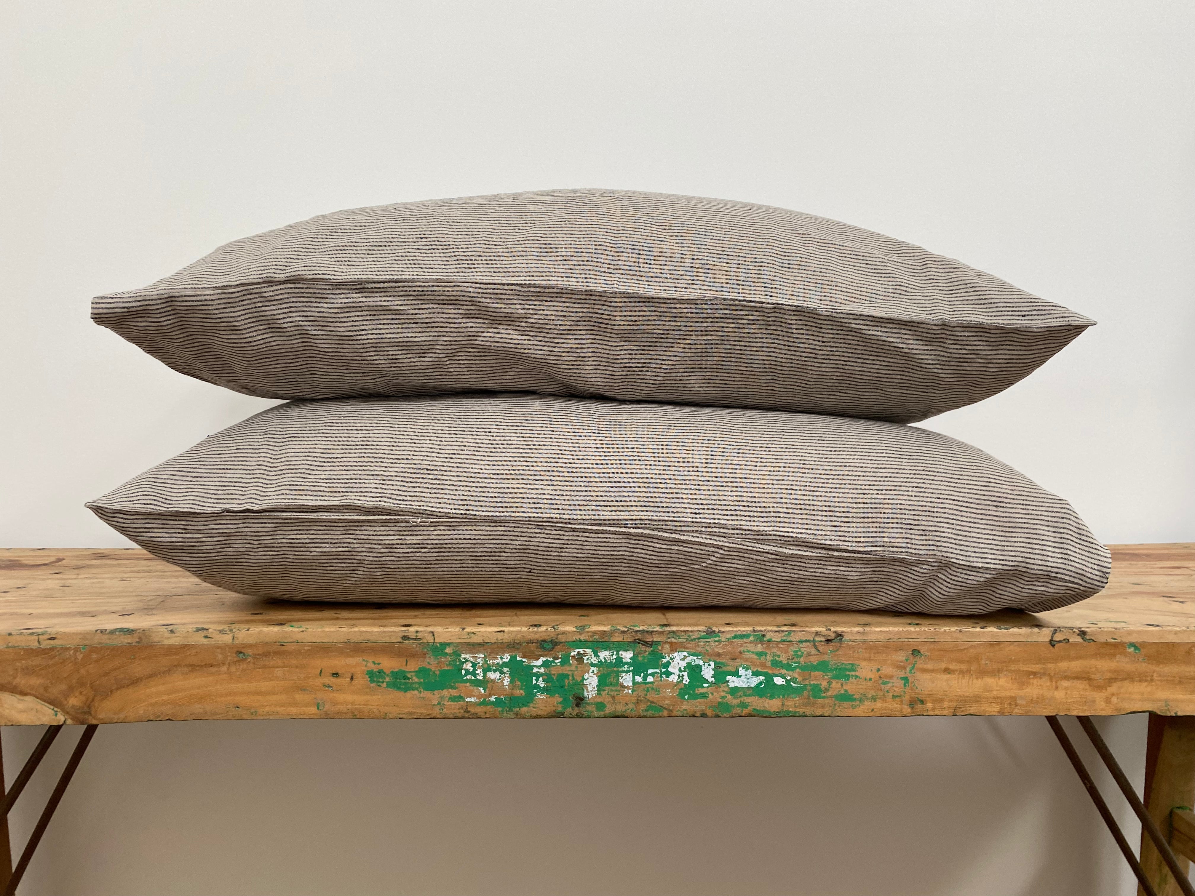 Natural Stripe Pillowcases