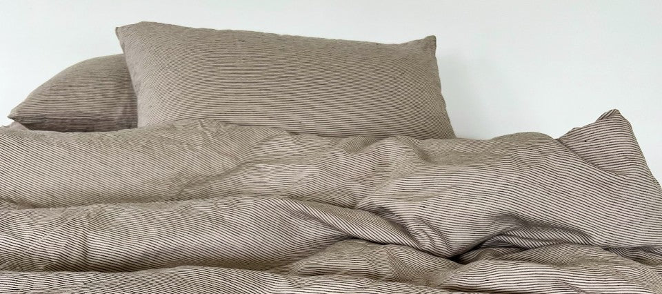 Natural Stripe Bedding Set