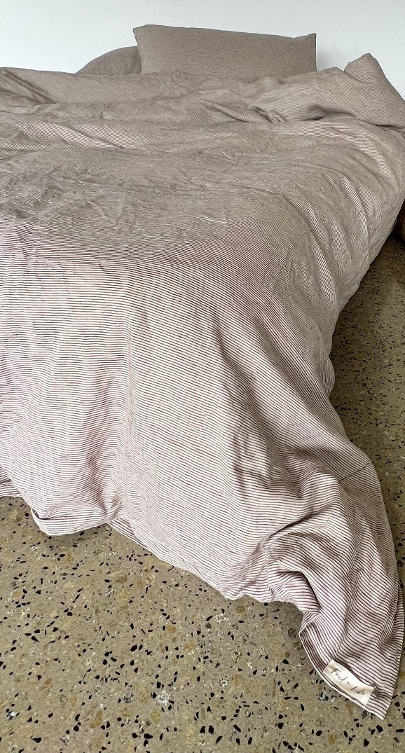 Natural Stripe Duvet Cover