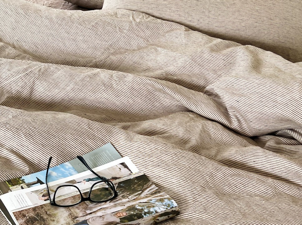 Natural Stripe Duvet Cover