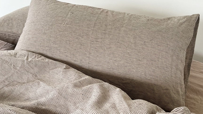 Natural Stripe Pillowcases